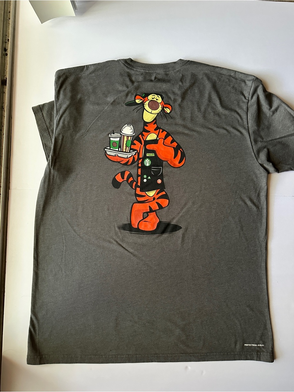 Superfresh Charcoal Tigger Barista Graphic Tee
